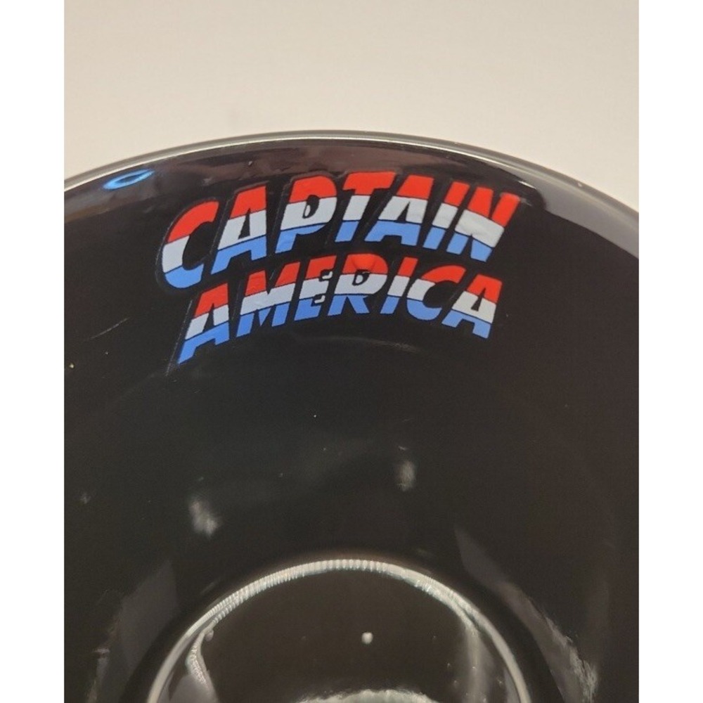 Marvel Captain America Coffee Cup Mug Black Marvel Comics EXCELLENT CONDITION - Picture 2 of 3